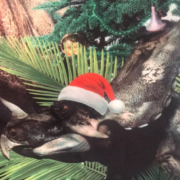 Crazy Tstars TRex Dinosaur Christmas shirt - Picture 3 of 7